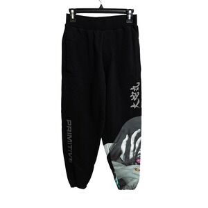 Primitive | Naruto Shippuden Jogger Sweatpants Black Small Anime Graphic Pants S